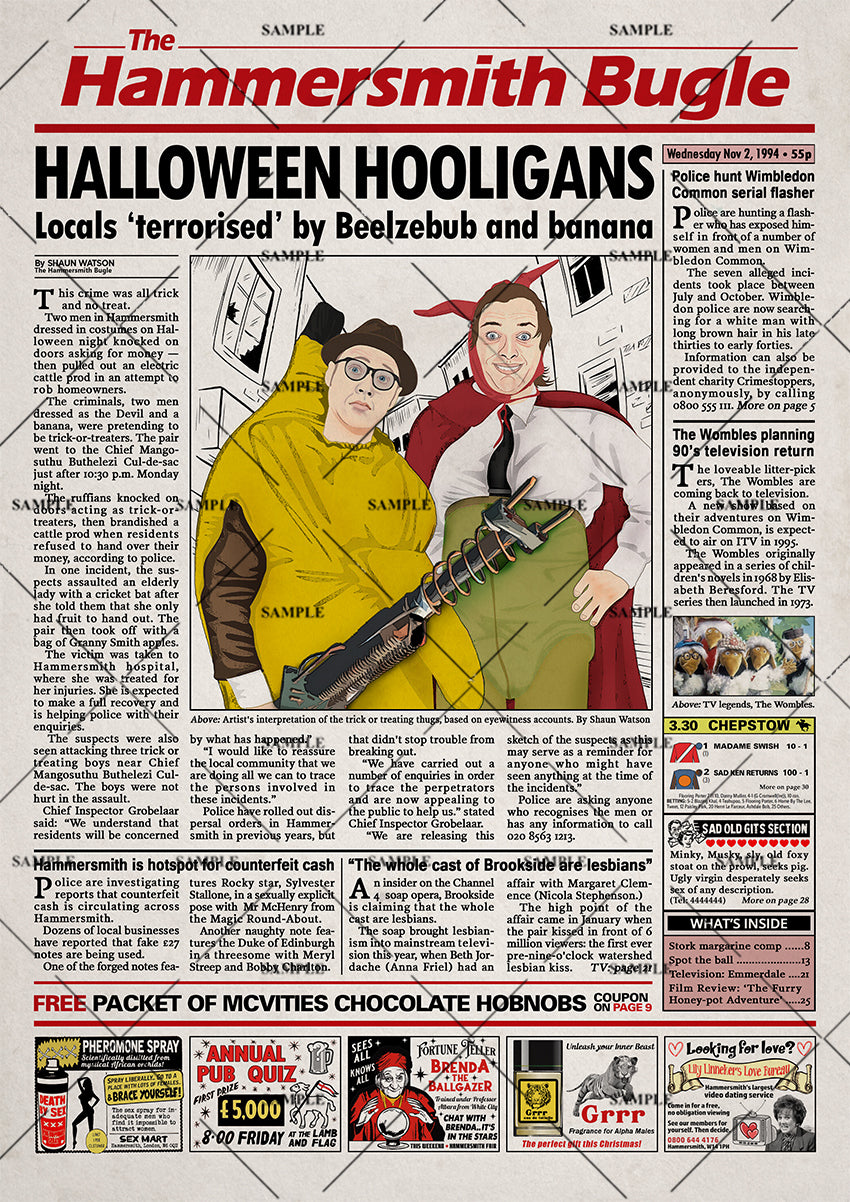 Bottom Newspaper Poster print