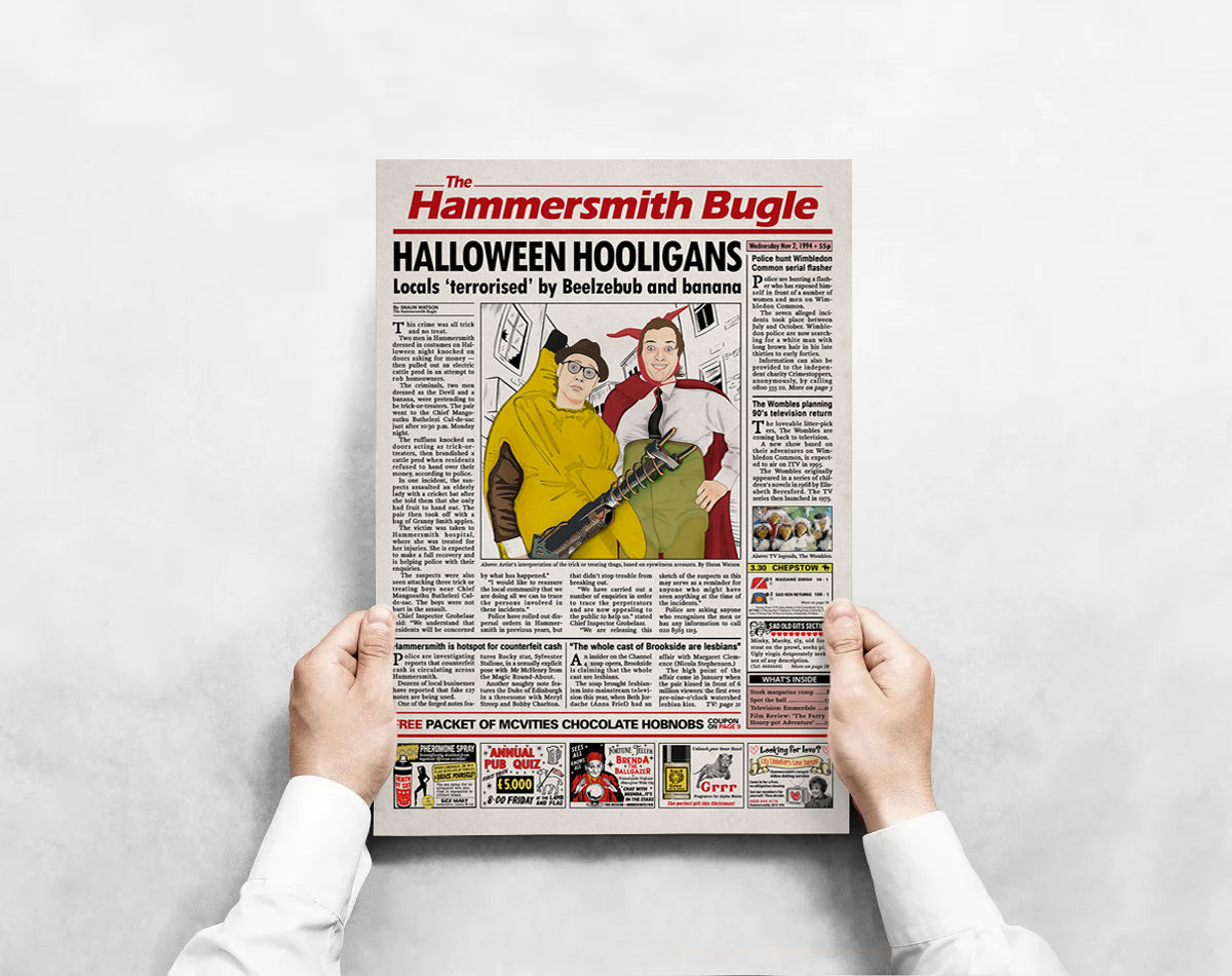 Bottom Newspaper Poster print