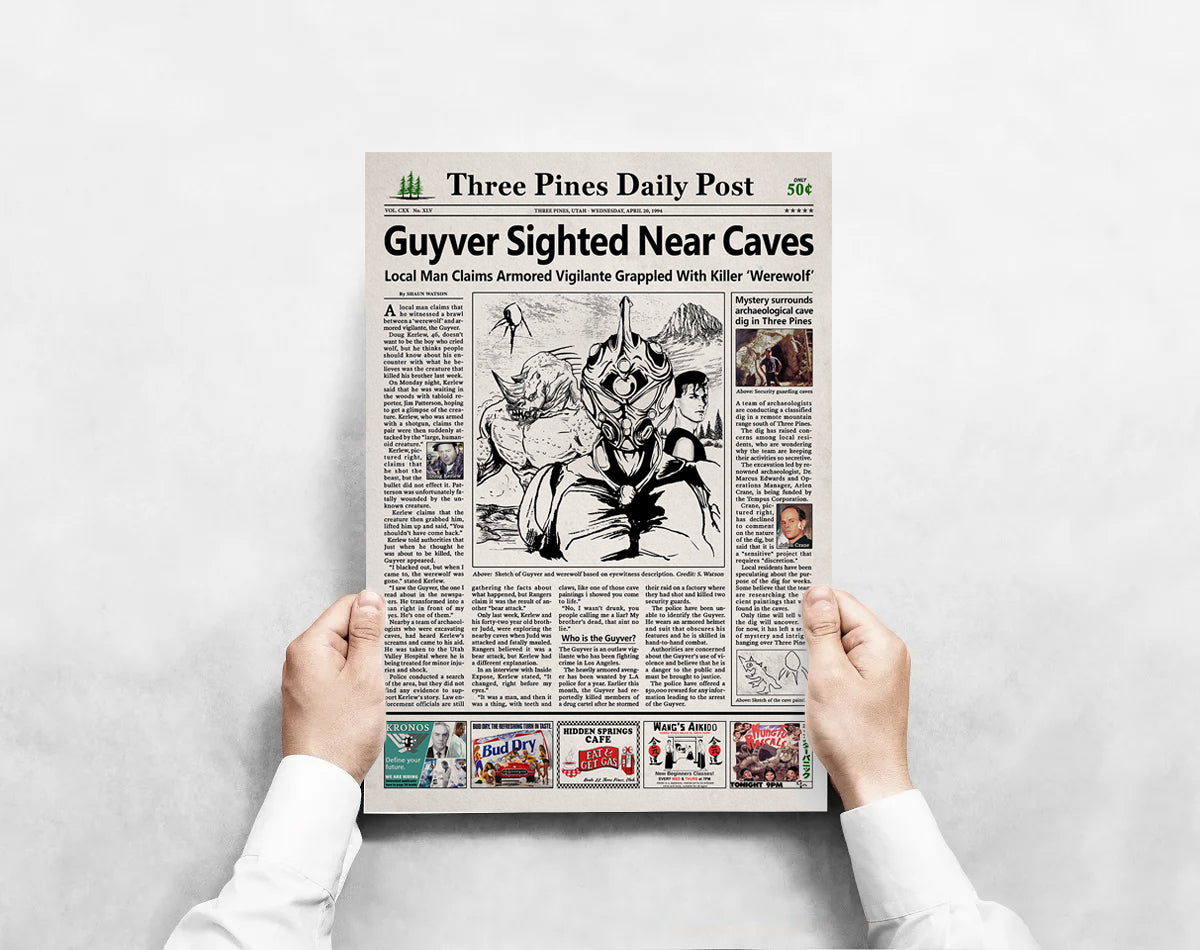 Guyver: Dark Hero Newspaper Poster print