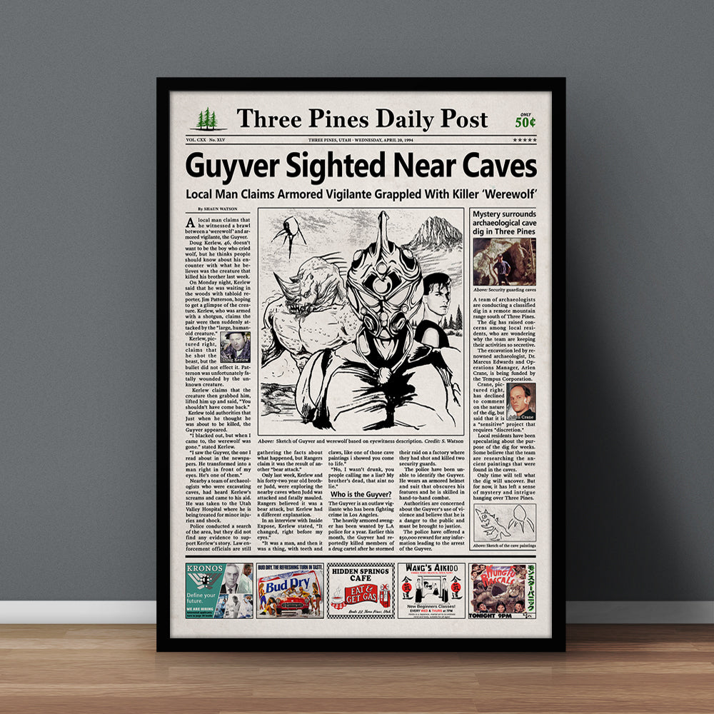 Guyver: Dark Hero Newspaper Poster print