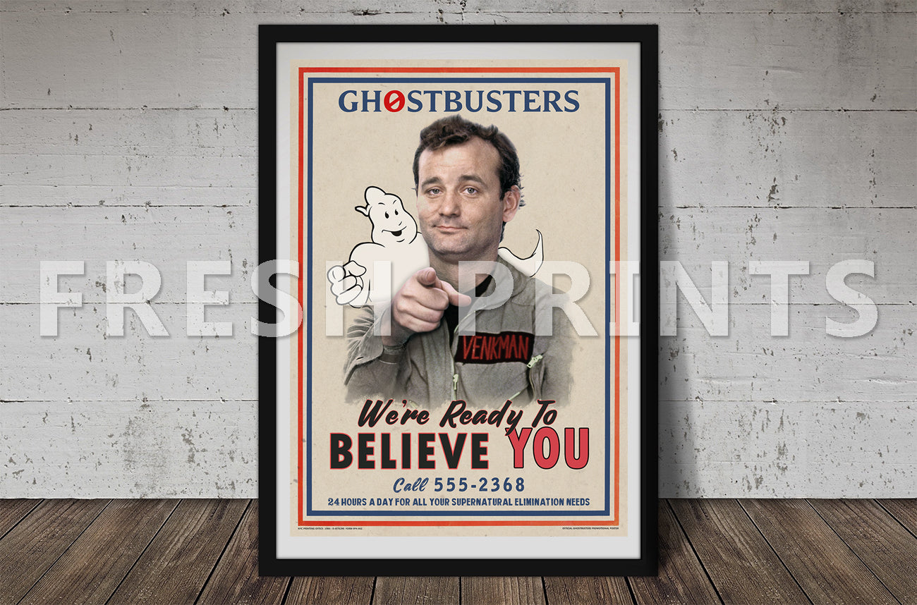 Ghostbusters Peter Venkman Poster print