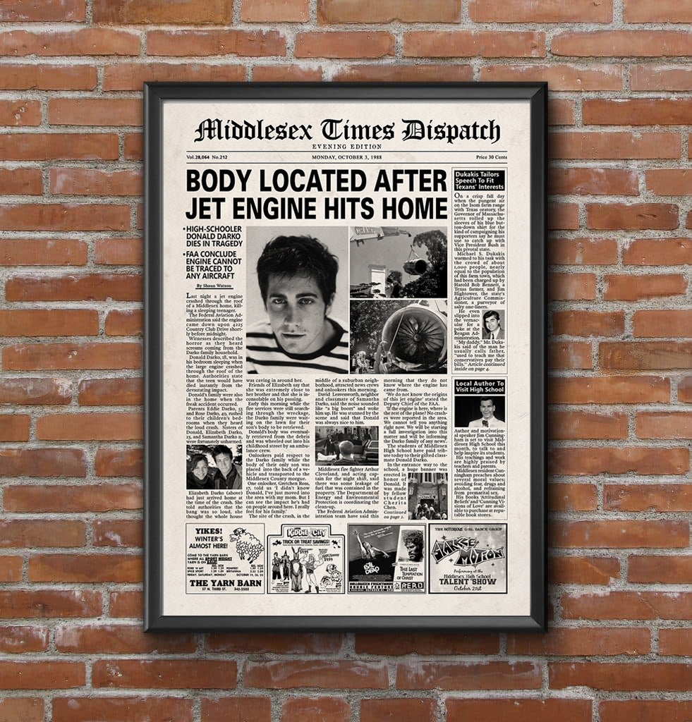 Donnie Darko Newspaper poster print