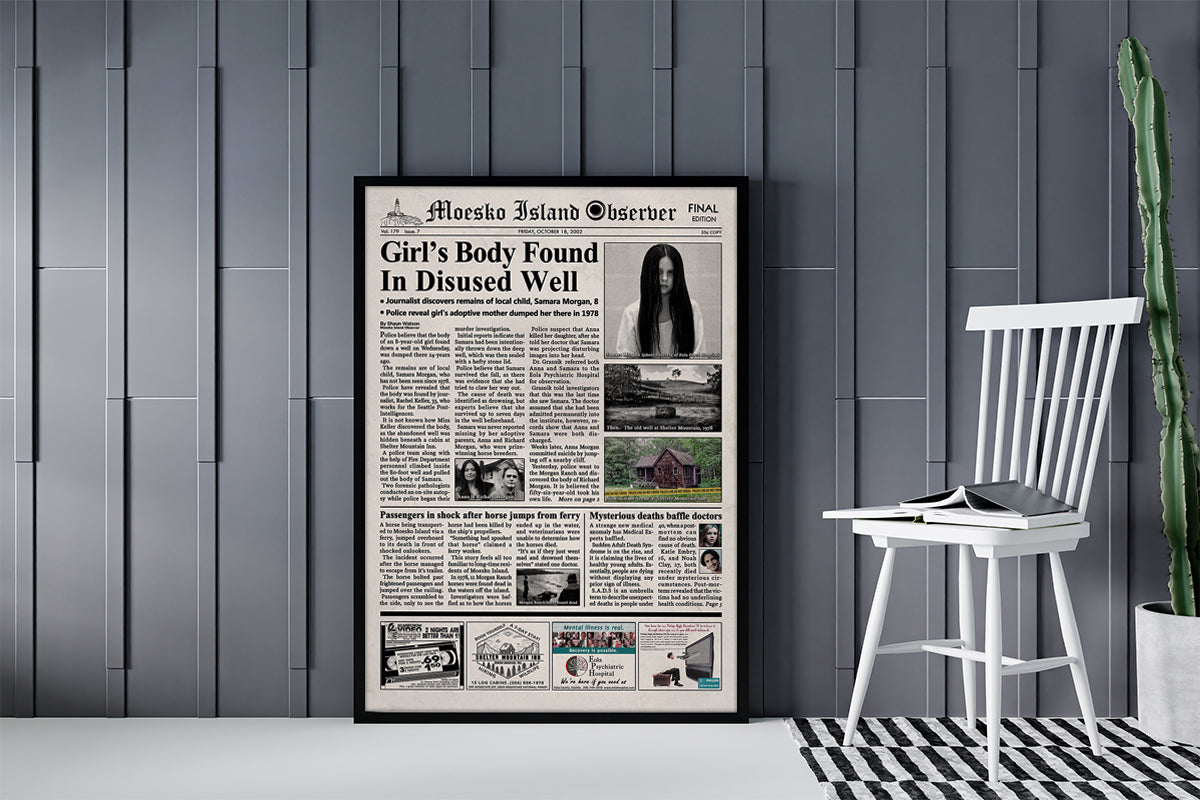 The Ring Newspaper poster print