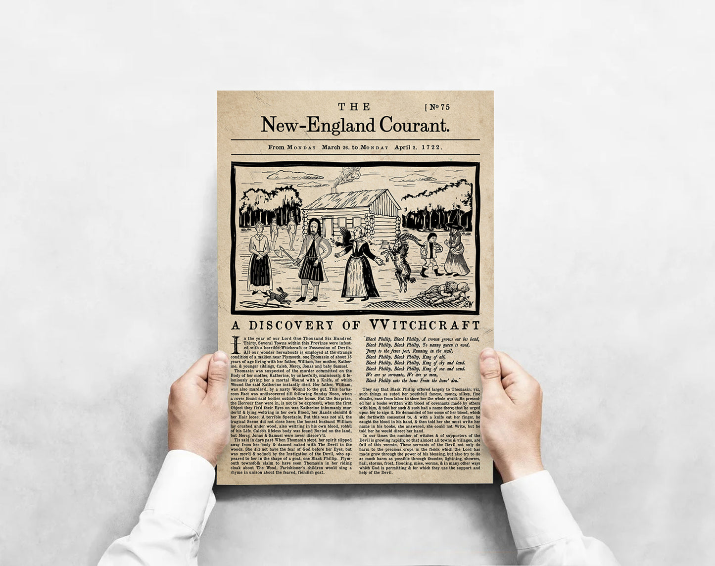 The Witch 2015 Newspaper poster print