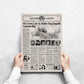 The Fog Antonio Bay Newspaper Poster print