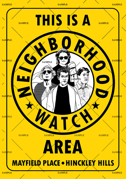 The 'Burbs Neighboorhood Watch poster print