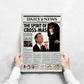 Scrooged Newspaper Poster print