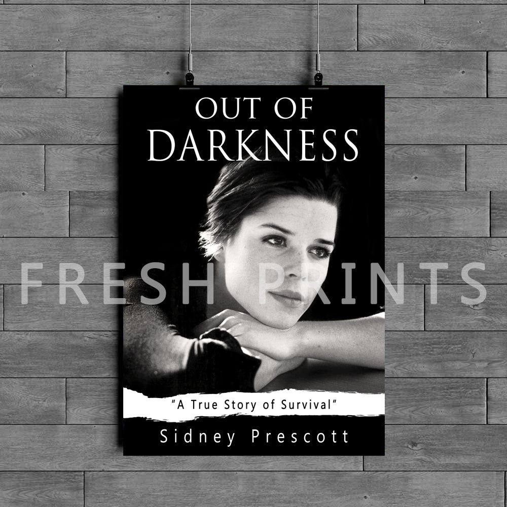 Scream 4 Sidney Prescott 'Out Of Darkness' Book Poster Print