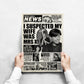 So I Married An Axe Murderer Weekly World News poster print