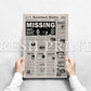 The Blair Witch Project Newspaper print