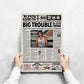 Big Trouble in Little China Newspaper Poster print