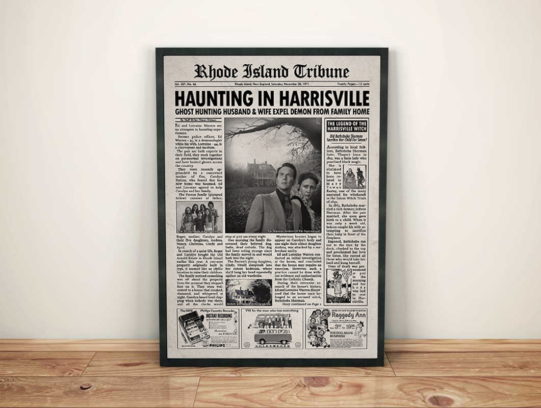 The Conjuring Newspaper Poster Print