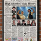 Bill & Ted's Excellent Adventure Newspaper poster print