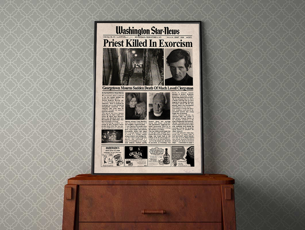 The Exorcist Newspaper Poster Print