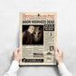 FRIDAY 13TH Jason Voorhees Newspaper poster print