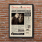 FRIDAY 13TH Jason Voorhees Newspaper poster print