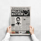 Fight Club Newspaper poster print