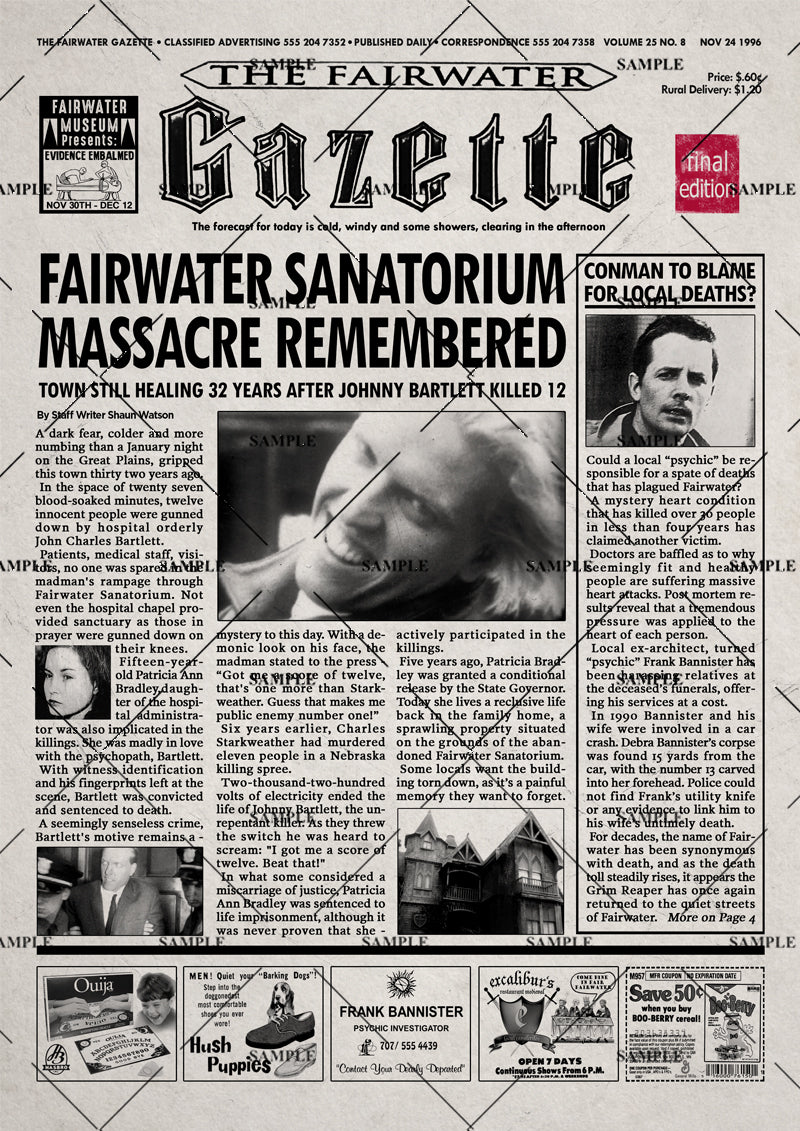 The Frighteners Newspaper Poster Print