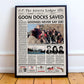 The Goonies Newspaper poster print