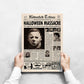 Halloween Haddonfield Tribune Newspaper Poster print