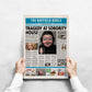 Happy Death Day Newspaper Poster Print