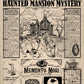 The Haunted Mansion Newspaper print Disneyworld Florida Magic Kingdom Liberty Square
