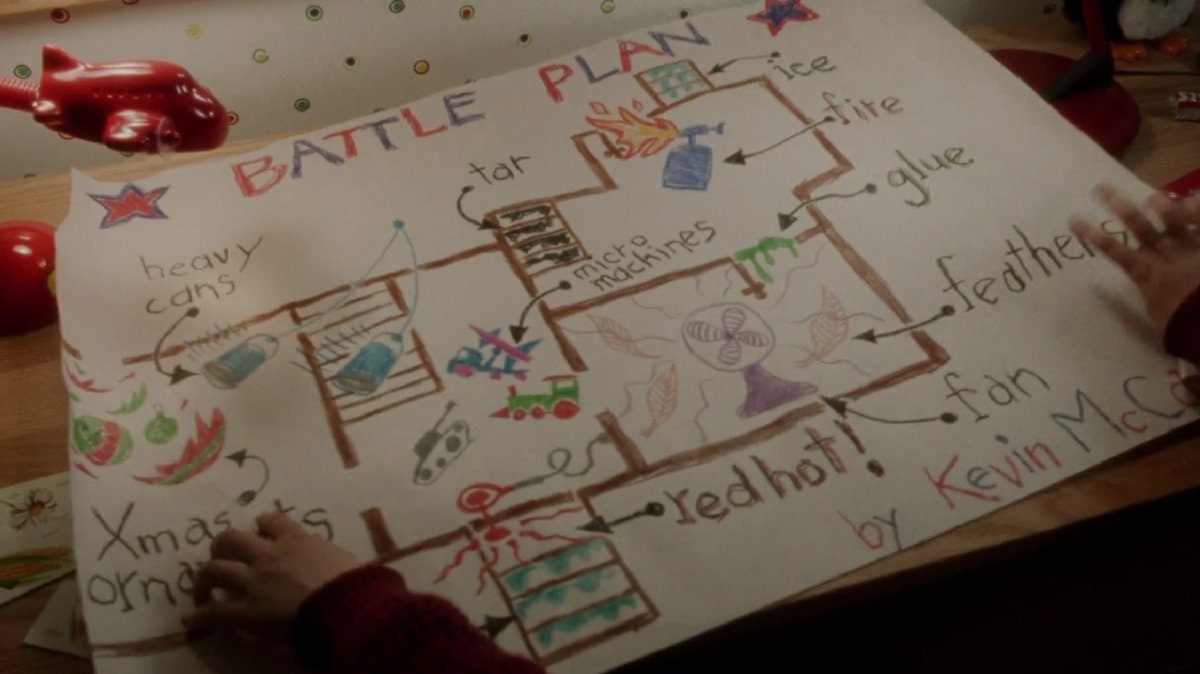 Home Alone Battle Plan poster print