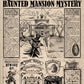 The Haunted Mansion Newspaper print Disneyland California New Orleans Square