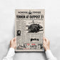 The Thing movie Newspaper poster print