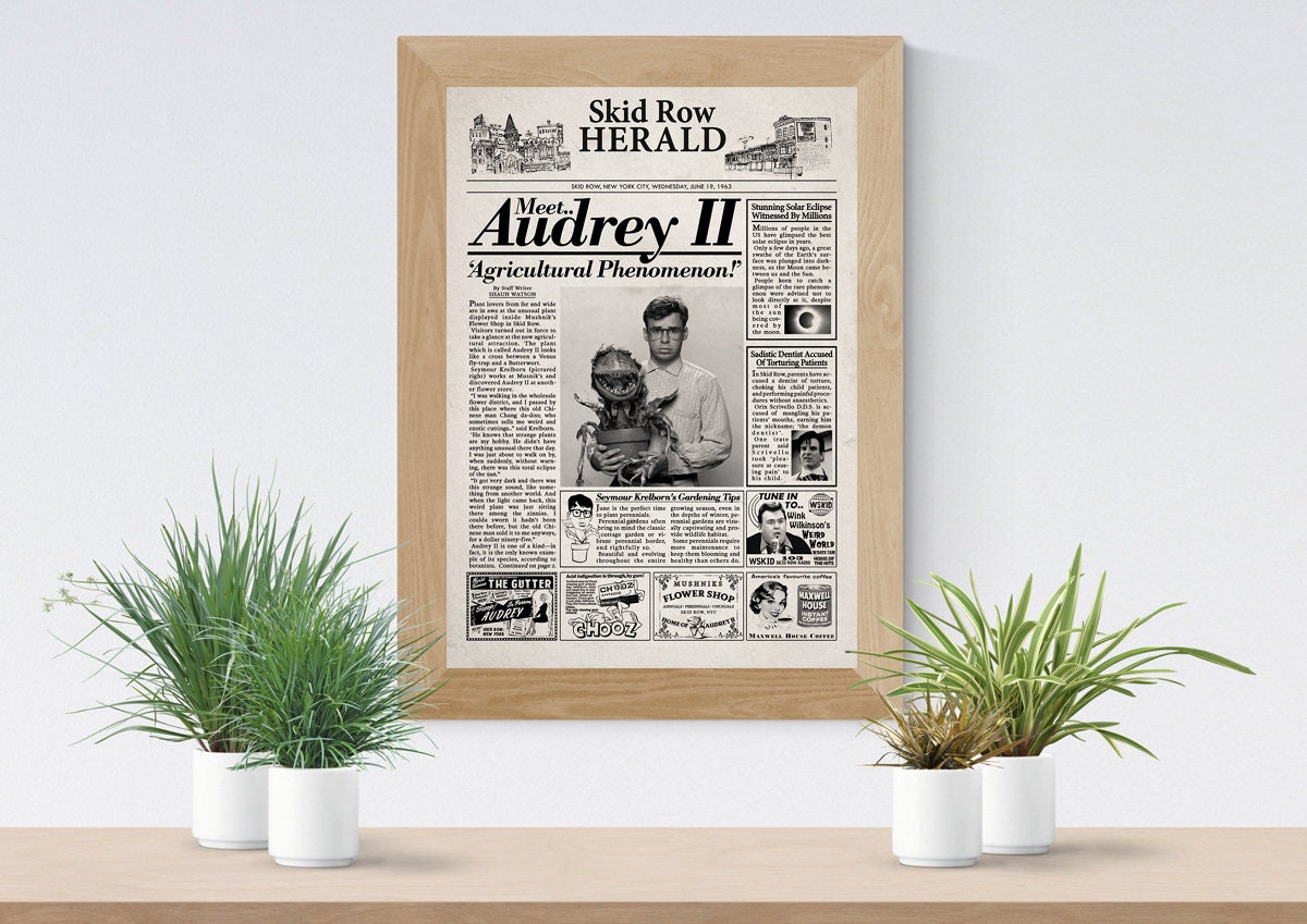 Little Shop of Horrors Newspaper Poster Print