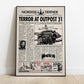 The Thing movie Newspaper poster print