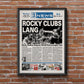 Rocky 3 Newspaper Poster print