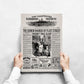 Sweeney Todd The Demon Barber of Fleet Street Newspaper Poster print