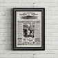 Sweeney Todd The Demon Barber of Fleet Street Newspaper Poster print