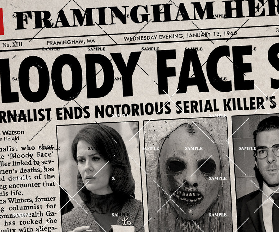 American Horror Story Asylum Newspaper Poster print