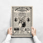 Labyrinth Newspaper Poster print