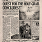 Indiana Jones and the Last Crusade Newspaper poster print