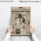 Phantom Manor Newspaper Print