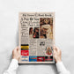 Romeo and Juliet Newspaper Poster print
