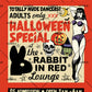 Halloween The Rabbit In Red Lounge Halloween Movie Poster Print