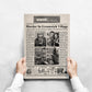 Rear Window Newspaper Poster Print