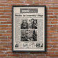 Rear Window Newspaper Poster Print