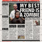 Shaun Of The Dead Newspaper Poster print