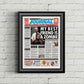 Shaun Of The Dead Newspaper Poster print