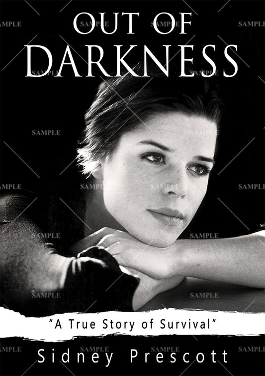 Scream 4 Sidney Prescott 'Out Of Darkness' Book Poster Print