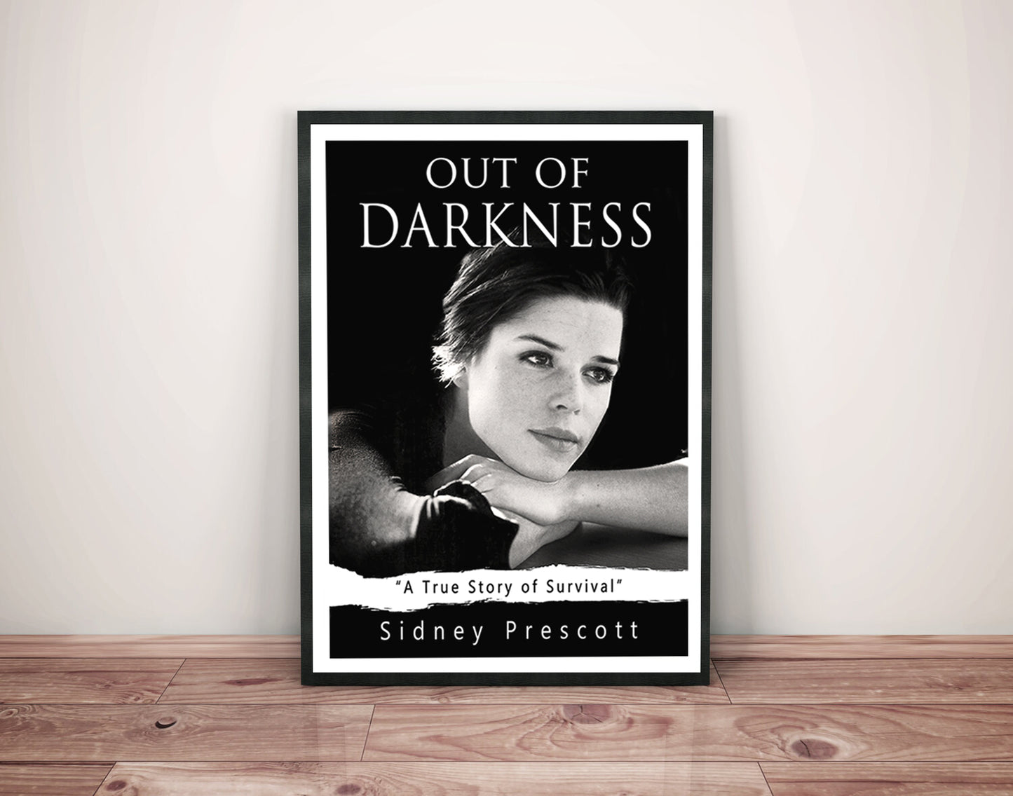 Scream 4 Sidney Prescott 'Out Of Darkness' Book Poster Print