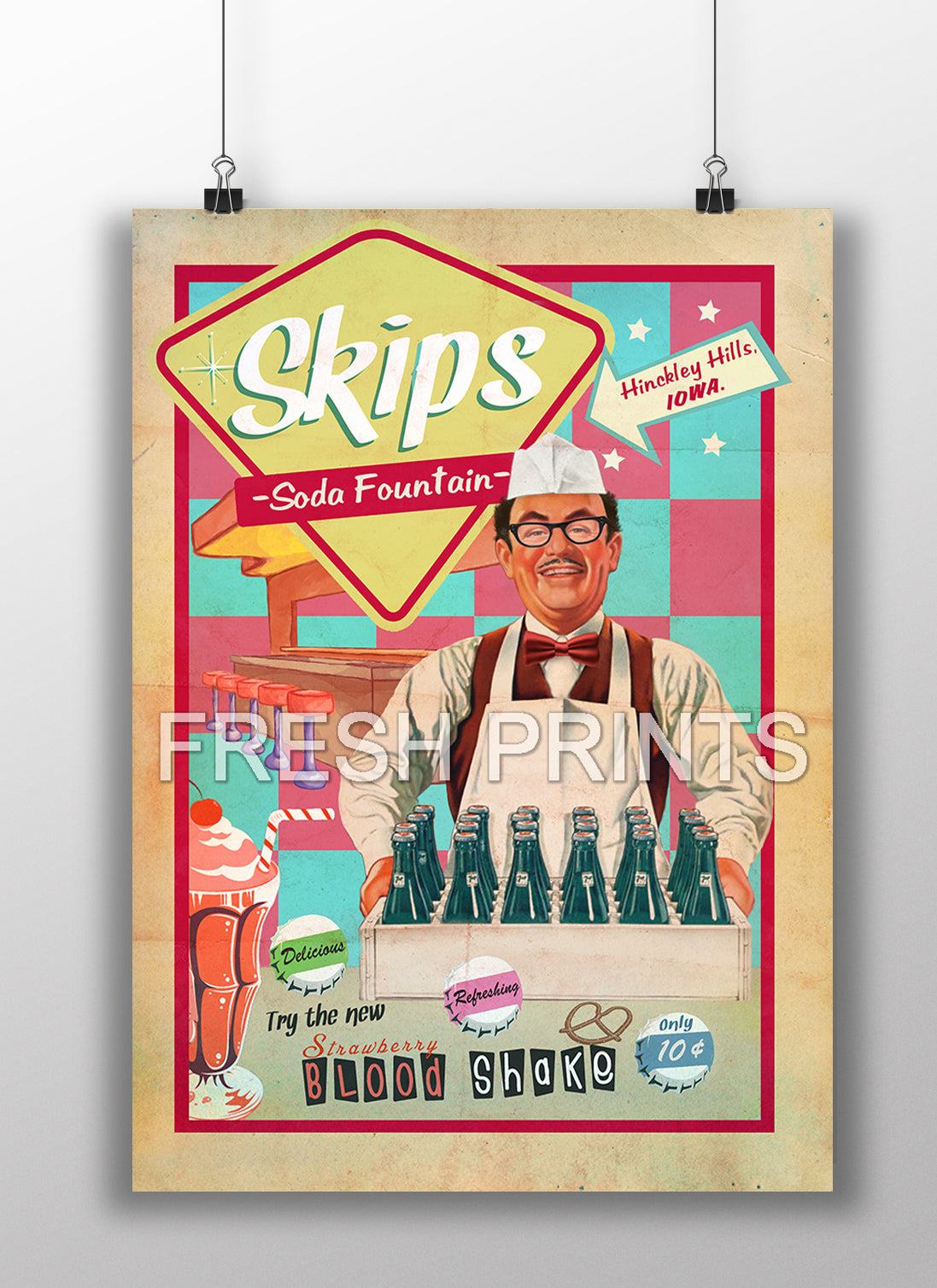 The Burbs Skips Soda Fountain poster print