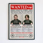 Supernatural Winchester Brothers FBI Wanted Poster Print