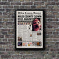 Terrifier 2 Newspaper Poster print