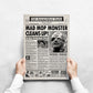 The Toxic Avenger Newspaper Poster Print